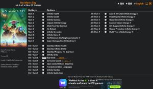 Trainer for PC game version v7.x