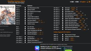 Trainer for PC game version v2.0.x
