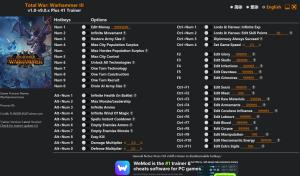 Trainer for PC game version v9.0.x